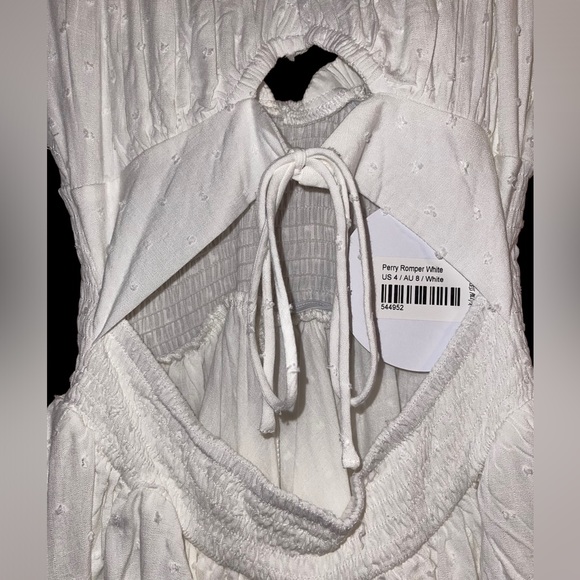 Princess Polly Perry Romper - White - Size 4 - NWT - Picture 6 of 6